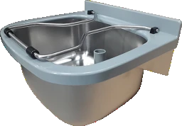 KWC AUSTRIA KWC Sirius Slop Hopper 470x250x405 with hinged grid, with standpipe valve 1 1/2 – 207.0599.542