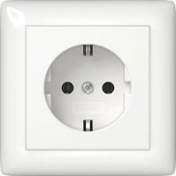GIRA SCHUKO Full Plate Standard 55 Pure White – 444003