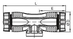 HAWLE Hawle Fit T-Stk.PE/IG/PE 3/4" da25 inkl.Niro-Verstärkungsring – 5006143