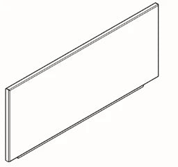 KWC AUSTRIA KWC Sirius Rückwand 500x225x12mm zu Type BS302,BS303,BS203 – 2000100939