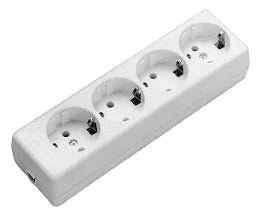 SCHURRER 4-way Table Distributor without Supply Line white – K1040/KWS