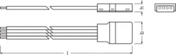 LEDVANCE Connectors for RGB LED Strips -CP/P4/500 /P – 4058075407893