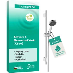 HANSGROHE HG Brauseset Activera Select S 95 2jet EcoSmart mit Brausestange Typ 72 chrom – 28048000