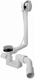 DURAVIT Duravit D-Code Ab- und Überlaufgarnitur für seitlichen Ablauf, chrom – 790225000001000