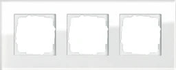 GIRA Frame 3-gang Esprit Glass white – 021312