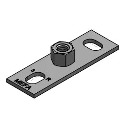 MEFA Base Plate Type I, M8/M10 connection plate 108x35x4 mm – 0590044302