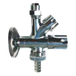 STROHM-MOFÉM ZRT. Teka Angle Valve 1/2" with Appliance Connector 3/4", chrome – 1004181