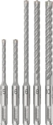 BOSCH POWER TOOLS PRO SDS plus-5X Hammer Drill Bit Set, 5/6/6/ 8/10 mm, 5-piece – 2 608 833 910