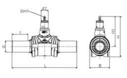 ALIAXIS FRIALOC PE Isolation Valve dia 125 with plastic-compatible shut-off mechanism - 616295
