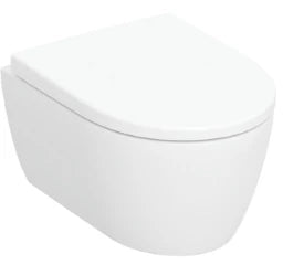 GEBERIT SANITARY Geberit iCon Set Wall-hung WC Rimfree white, shortened projection, EFF3, with seat – 502.381.00.1