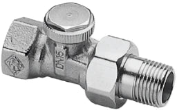 HEIMEIER Heimeier Lockshield Valve, Straight, 3/4" - 0356-03.000