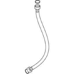 GEBERIT GE Panzerschlauch 3/4 Zoll zu Exzenter Delta 80cm x 3/4 – 150.991.00.1