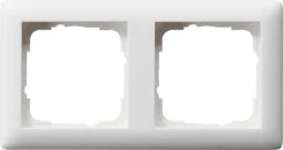 GIRA Frame 2-gang Standard 55 pure white matt – 021204