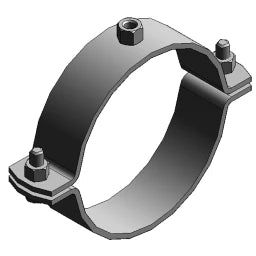 MEFA Pipe Clamp Titan HD 50x5, 160 mm M12 without insulation - 0066649