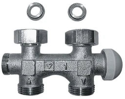 HERZ 3000 Bypass Body for One-Pipe System Fig. 3791(92) G3/4" with Thermostatic Valve – 1379192