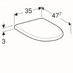 GEBERIT SANITAER Geberit toilet seat with lid, stainless steel hinges 12cm, white – 572050000