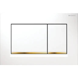 GEBERIT GE Sigma20 dual-flush plate, white-gold-white – 115.883.KK.1