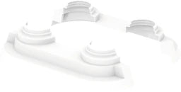 UPONOR Uponor Stufen-Doppelrosette 14/16/18/20, weiß – 1011373