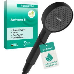HANSGROHE HG Hand shower Activera Select S 95 2jet EcoSmart matt black – 28033670