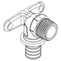REHAU REHAU Wall bracket RAUTITAN RX+ 20 - R 1/2 – 14563651001