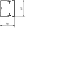 HAGER LF Trunking made of PVC LF 40x60mm traffic white – LF4006009016