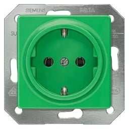 SIEMENS Schuko-Steckdose DELTA i-system, grün – 5UB1512