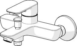 HANSA Hansa single-lever mixer for washbasin and shower. HANSABASIC 5544 spout 165 mm DN15 chrome – 5544 2103