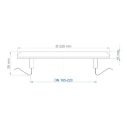 POLOPLAST PO External Wall Grille POLO-KWL DN 200 – 03058