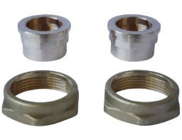 GRUNDFOS Pipe fitting 1" female thread with nuts 6/4" brass per set – 529972