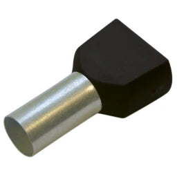 HAUPA Twin-Aderendhülse 1,5/8 schwarz – 270788