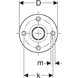 GEBERIT GE Mapress Edelstahl Flansch PN10/16 Einschubende d42mm – 33747