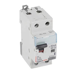 LEGRAND RCBO Type A 10kA C 10A/1P+N/30mA 2-modules – 411294