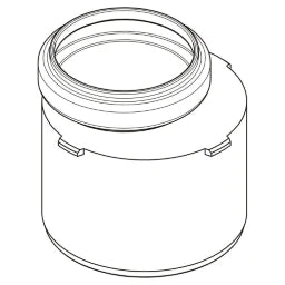 REHAU RAUPIANO PLUS Übergangsrohr kurz DN 75/50 – 11200771001