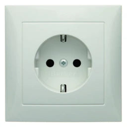 BERKER SCHUKO Socket S.1 with full cover plate, polar white glossy – 47428989