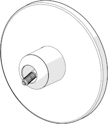HANSA Hansa Genesis Fertigmontage-Set für Brause, rund, chrom – 8261 9060