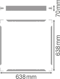LEDVANCE SURFACE MOUNT KIT VALUE 625 SURFACE MOUNT KIT H70 VAL – 4058075402867