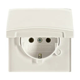 BUSCH-JAEGER Socket with Hinged Lid Allweather IP44 white – 2CKA002064A0287