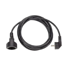 BACHMANN Extension H05VV-F 3G1.50mm² black 5.0m 3-pole – 341.186