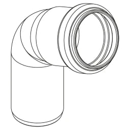 REHAU RAUPIANO PLUS Bogen DN 32, 87 Grad – 11326061001