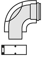 VAILLANT Vaillant 90-degree bend with cleaning opening (303836) Ø 60/100 Aluminum – 303836