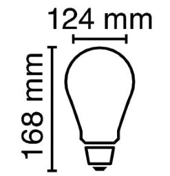 RADIUM LED Globe Bulb clear/gold E27 Ø124mm 720lm (55W replacement) 2700K – 42819846
