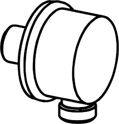 HANSA Hansa Viva Wall Elbow with Shut-off Valve, chrome – 4425 0100