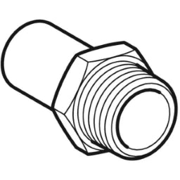 GEBERIT GE Mapress Stainless Steel Transition with Push-Fit End d15mm x R1/2, NPW – 41932