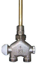 HERZ Four-Way Valve VUA-40 Fig.7786(51) 1/2" D-shape for Single-Pipe Connection – 1778651