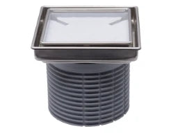 HUTTERER & LECHNER HL3020 Verfliesbarer Aufsatz d 110mm Edelstahlrahmen 132x132mm/112x112mm – HL3020