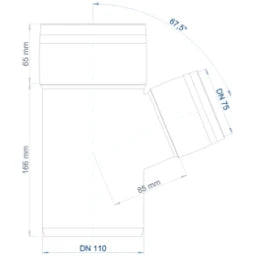 POLOPLAST PP Branch POLO-KAL XS DN 110/75/67Degree - 102228