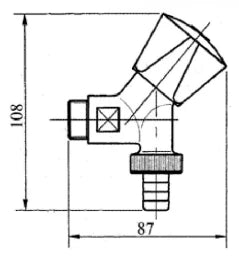 STROHM-MOFÉM ZRT. Teka Laser 1/2" Stopcock with Hose Connection – 1004181