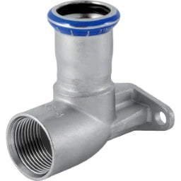 GEBERIT GE Mapress Stainless Steel 90 Degree Elbow d22mm x Rp3/4 offset – 33427