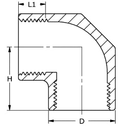 NORDS Nords 90 deg. Elbow R-222 1/2" Mat. 1.4408 / 316(1.4436) – 11-0222-04