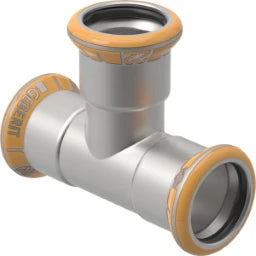 GEBERIT GE Mapress Therm Equal Tee d22mm, NPW – 43004